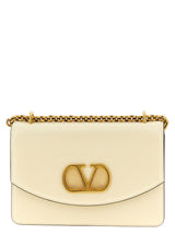 Valentino Garavani Vain White Calfskin Shoulder Bag