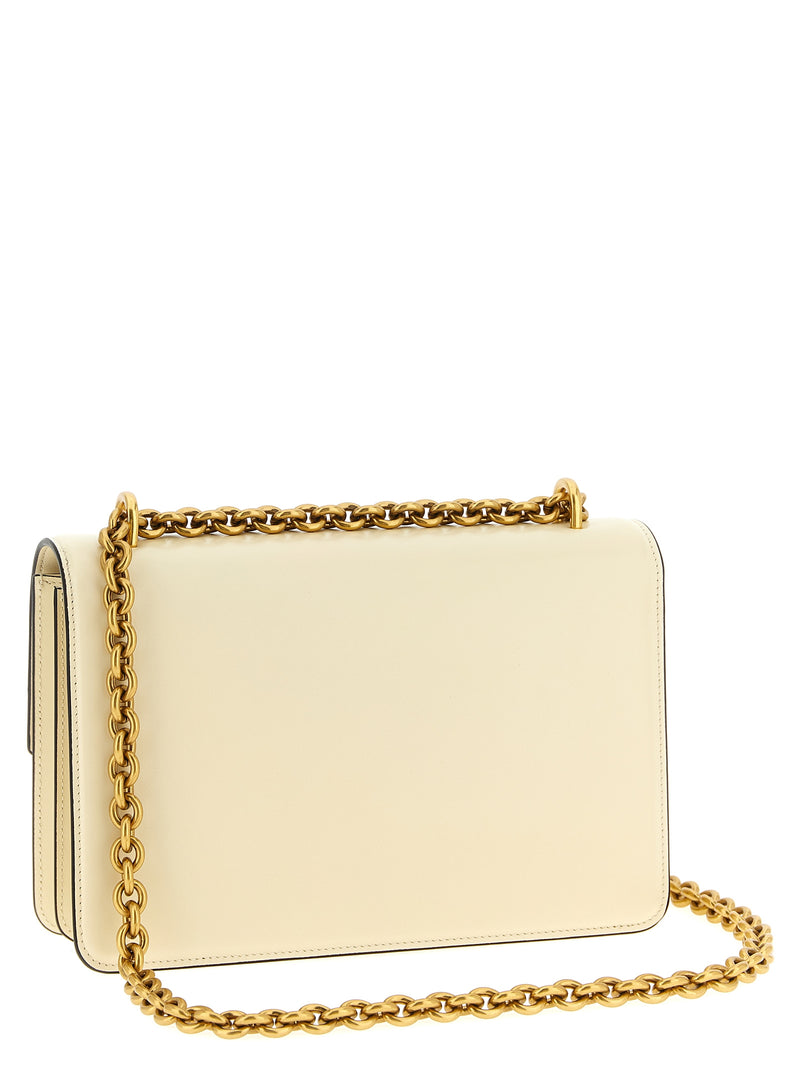 Valentino Garavani Vain White Calfskin Shoulder Bag