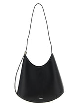 Jil Sander Eldorado Black Bovine Leather Shoulder Bag