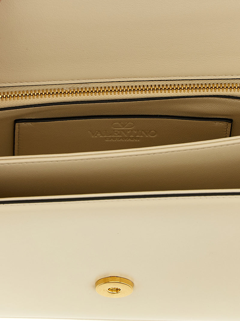 Valentino Garavani Vain White Calfskin Shoulder Bag