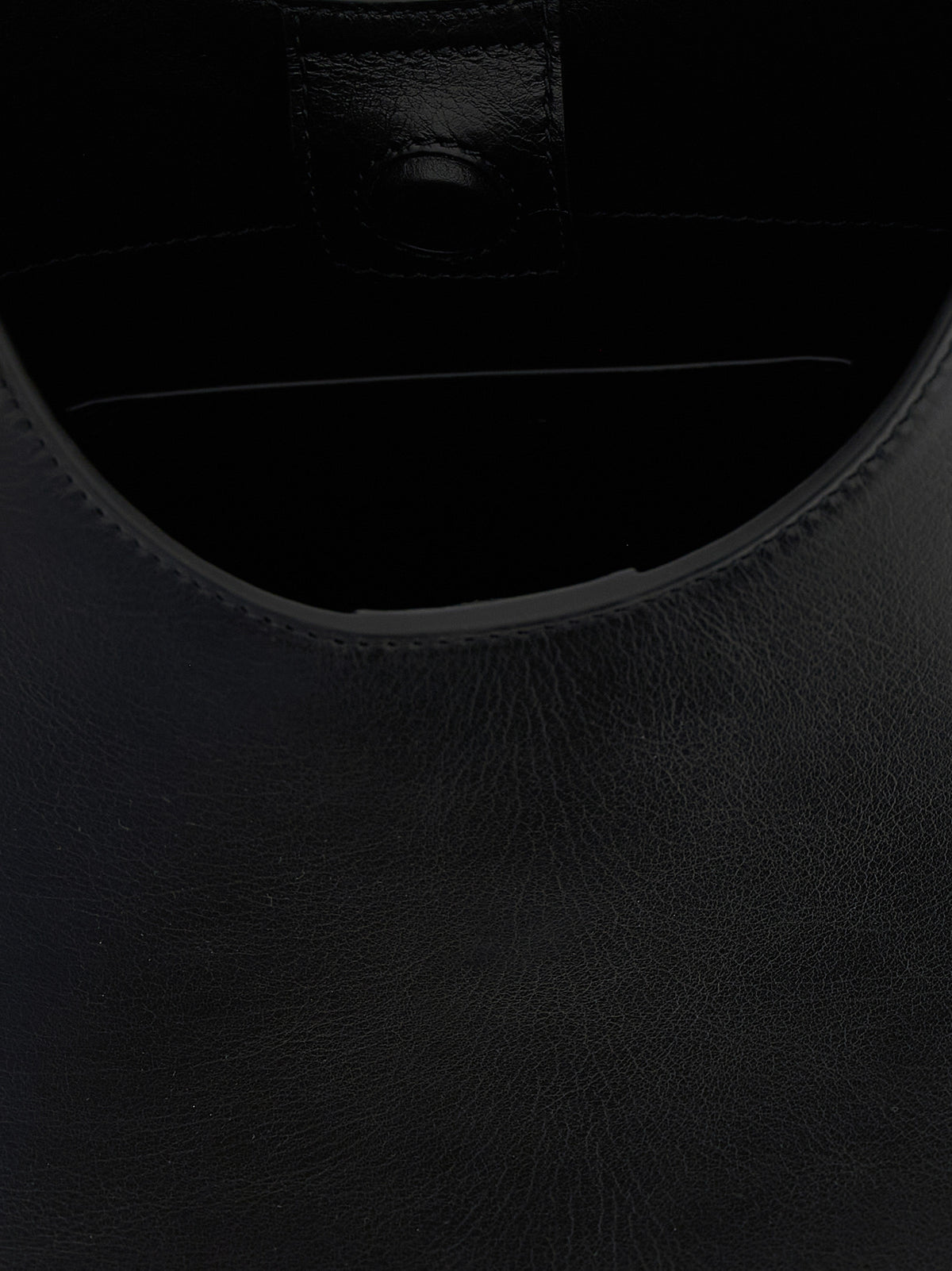 Jil Sander Eldorado Black Bovine Leather Shoulder Bag