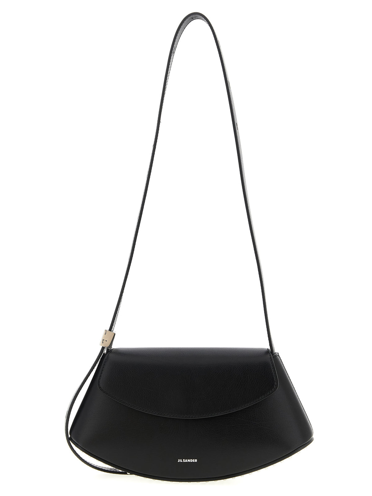 Jil Sander Eldorado Black Bovine Leather Crossbody Bag
