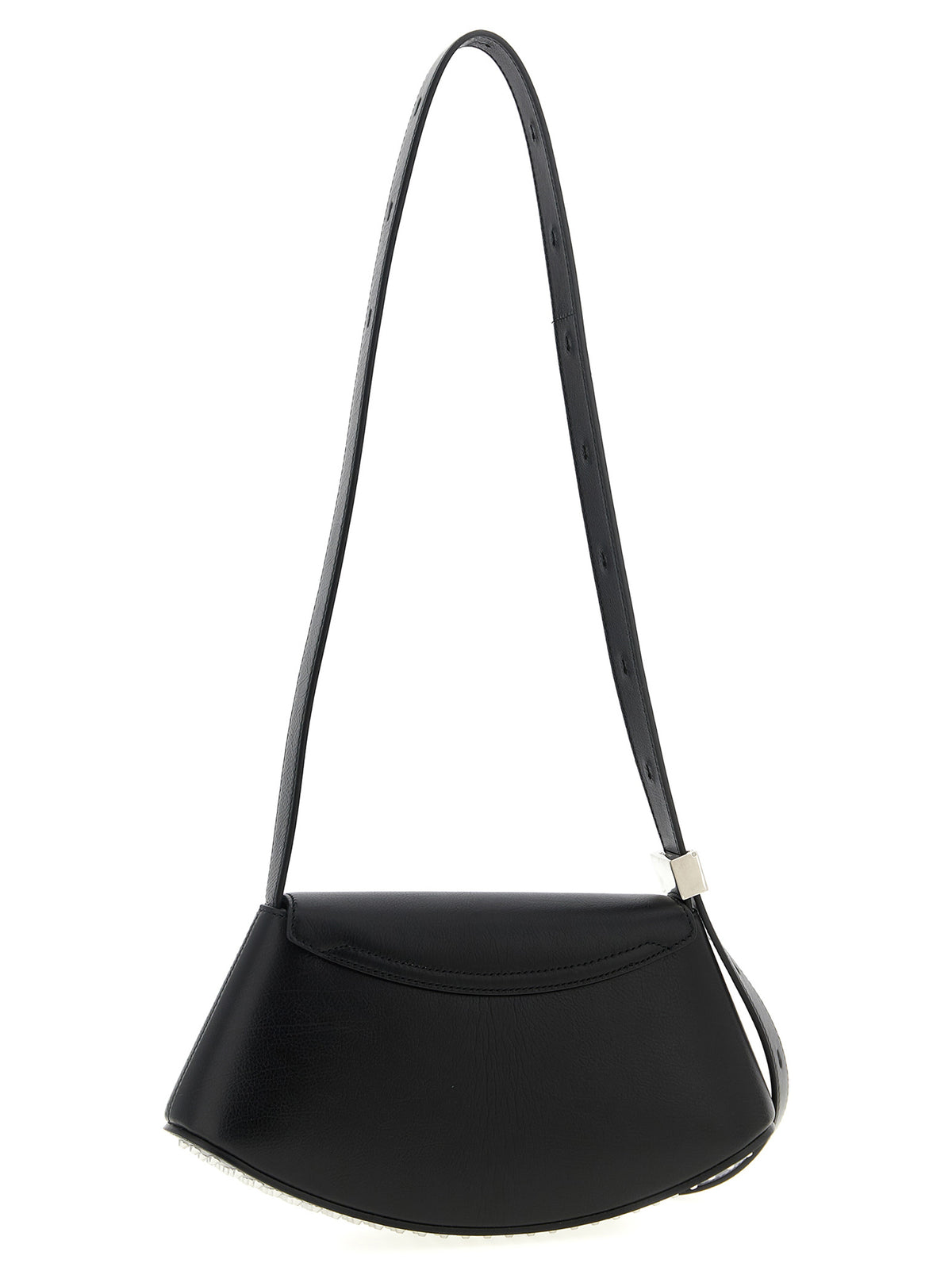 Jil Sander Eldorado Black Bovine Leather Crossbody Bag
