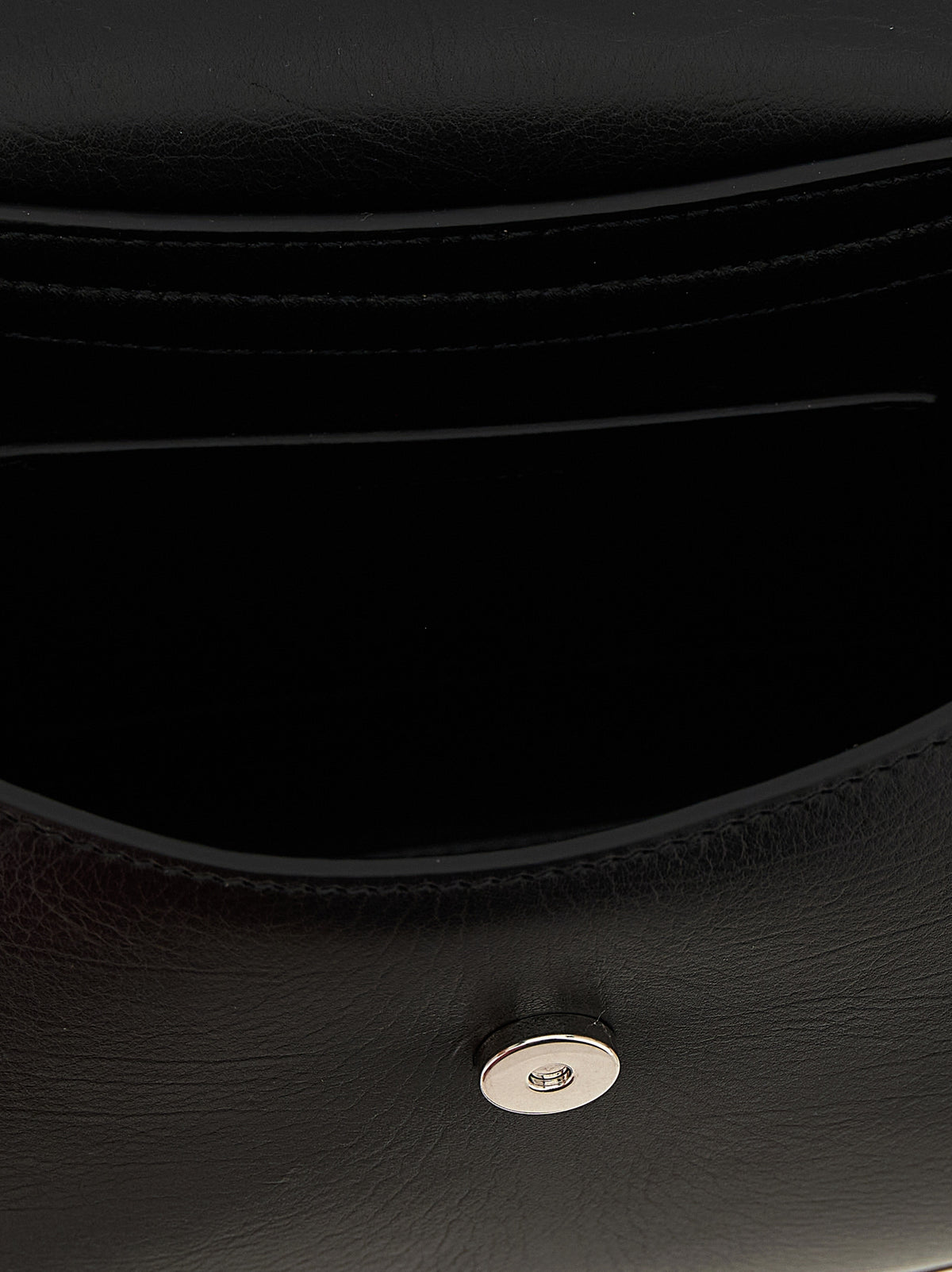 Jil Sander Eldorado Black Bovine Leather Crossbody Bag