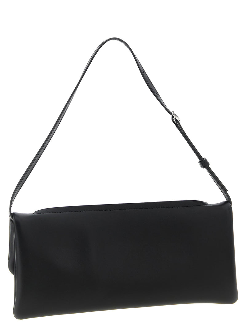 Courrèges Black Cowhide Clutch Bag - Timeless Elegance
