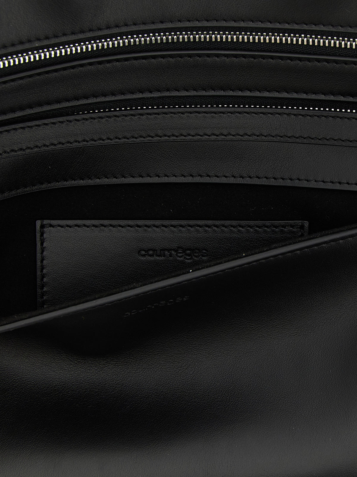 Courrèges Black Cowhide Clutch Bag - Timeless Elegance
