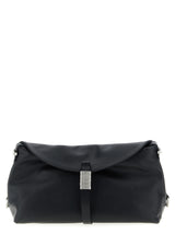 PINKO Saddle Baguette Black Goatskin Shoulder Bag