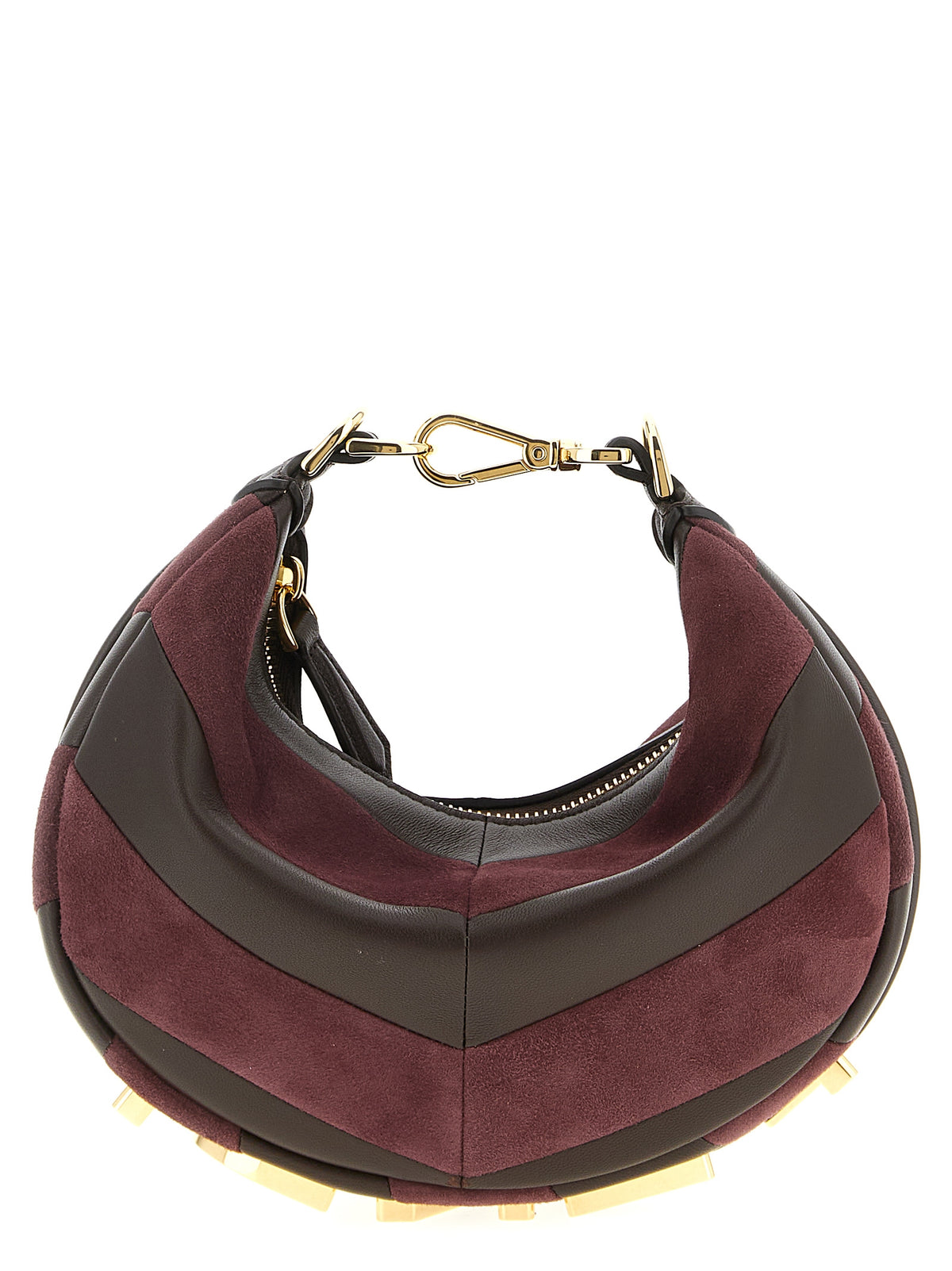 Fendi Fendigraphy Mini Multicolor Lamb Leather Handbag