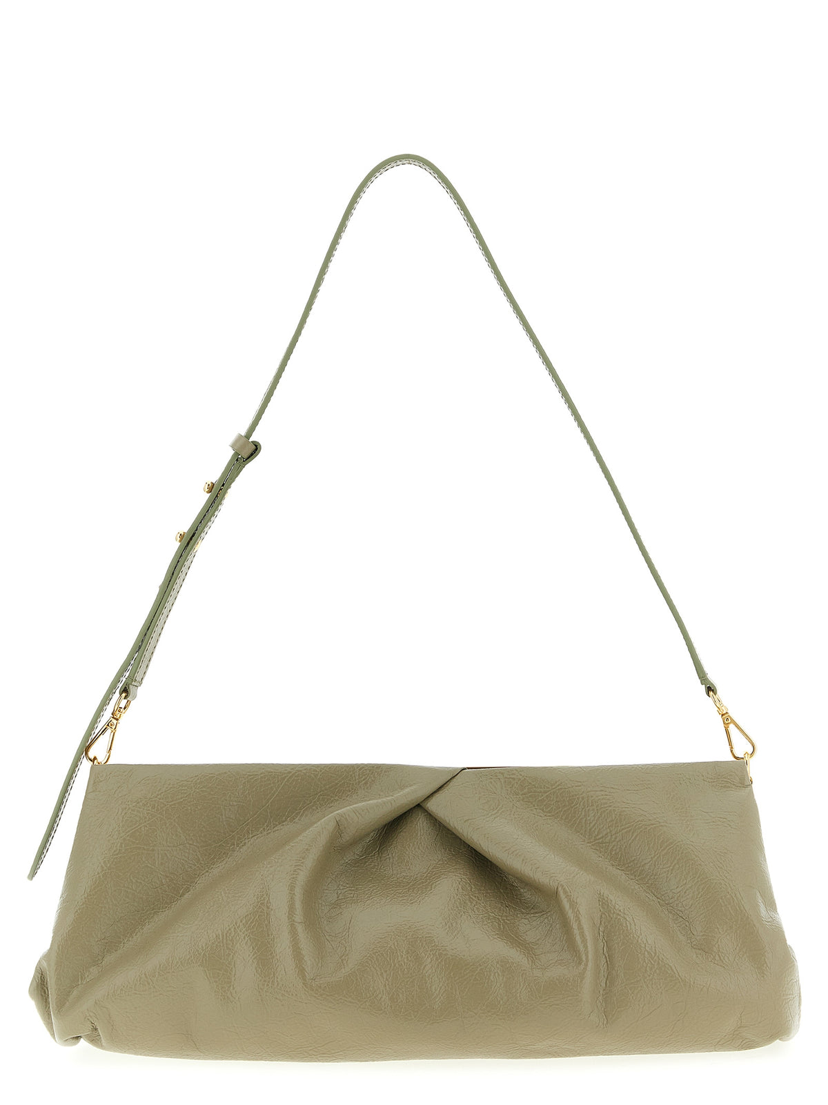 Dries Van Noten Bicolor Calfskin Clutch Bag - Crisp Craquelé