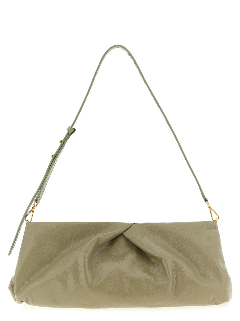 Dries Van Noten Bicolor Calfskin Clutch Bag - Crisp Craquelé
