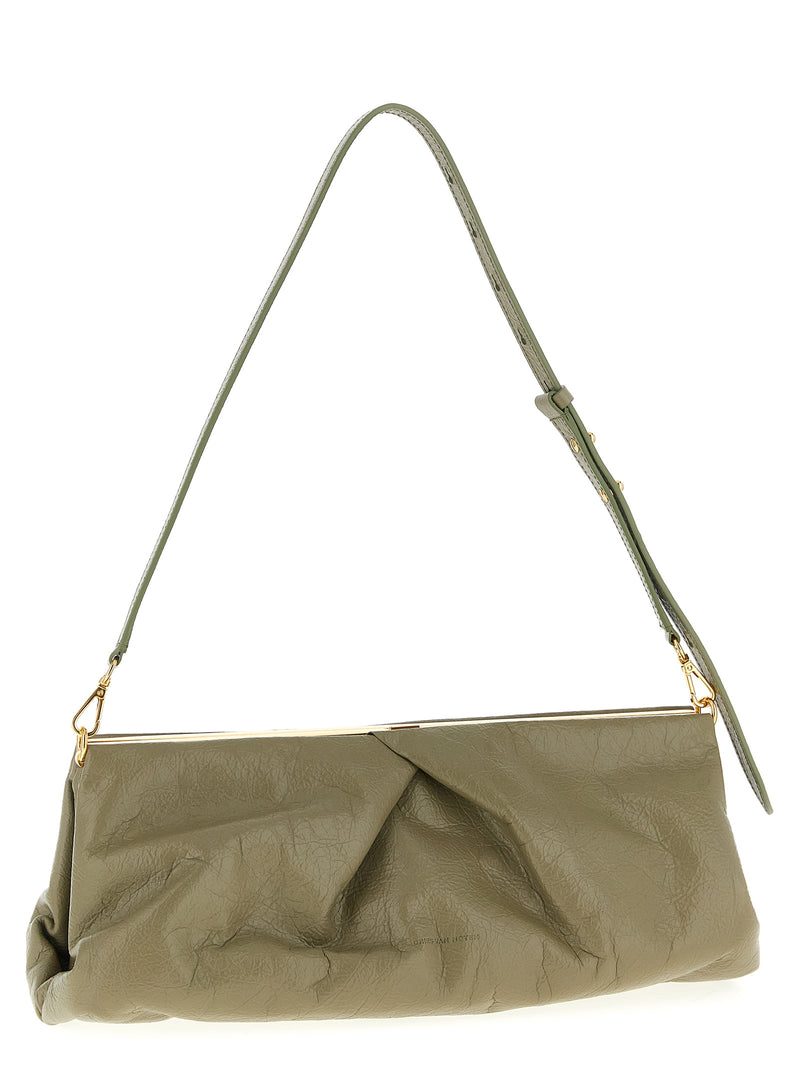 Dries Van Noten Bicolor Calfskin Clutch Bag - Crisp Craquelé