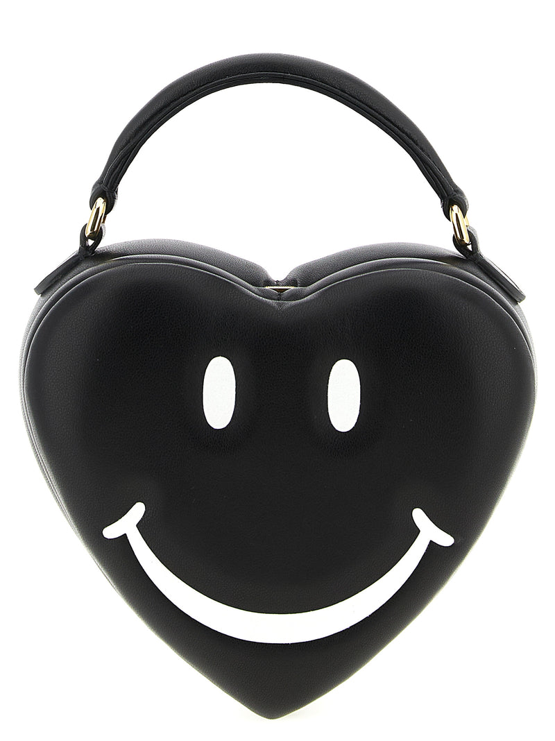 Moschino Love Me Black Polyester Handbag