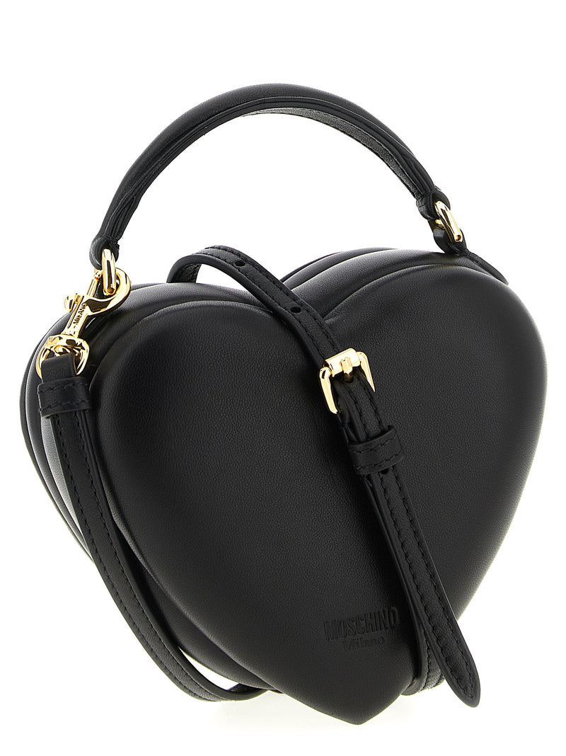 Moschino Love Me Black Polyester Handbag