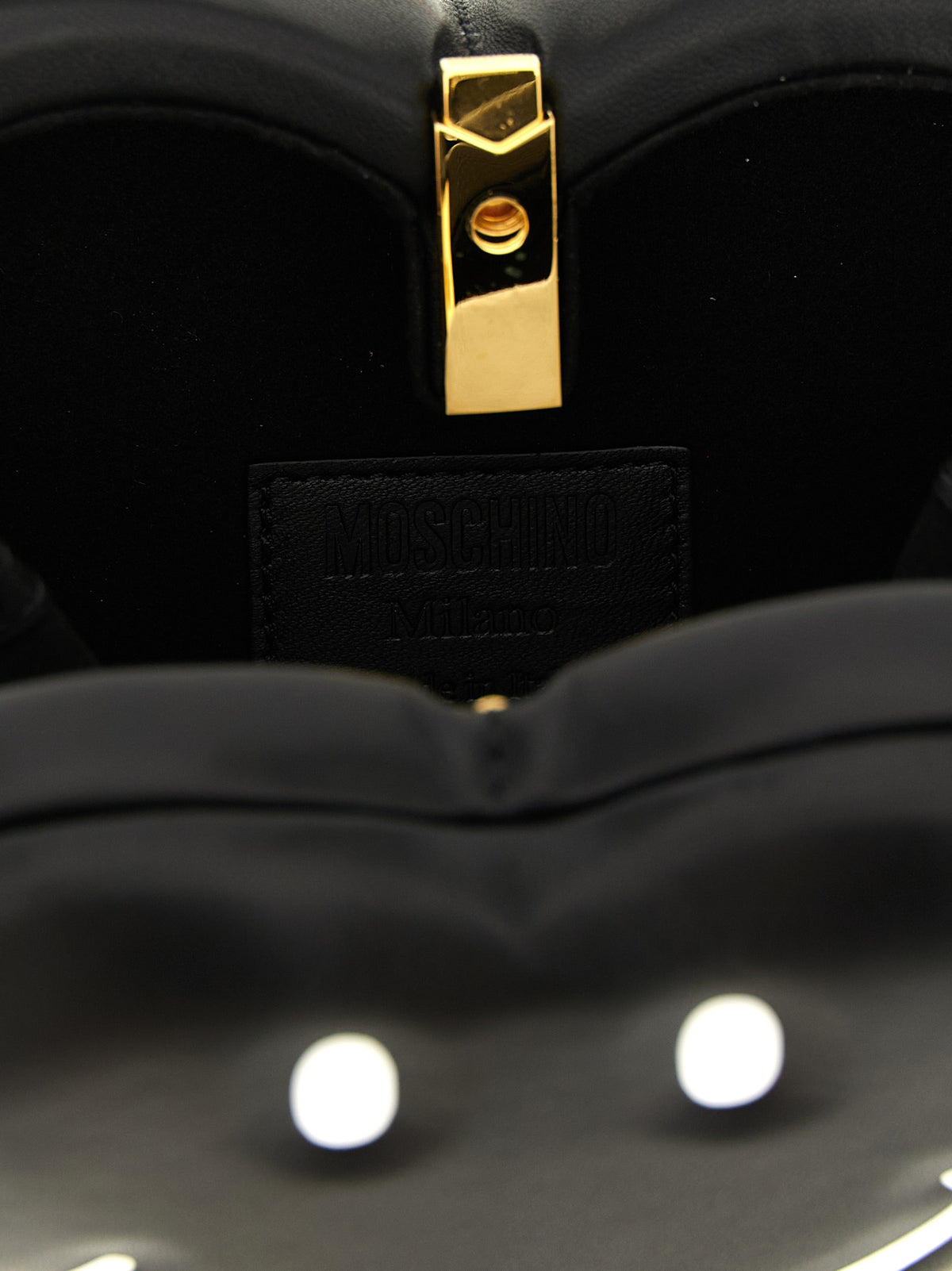 Moschino Love Me Black Polyester Handbag