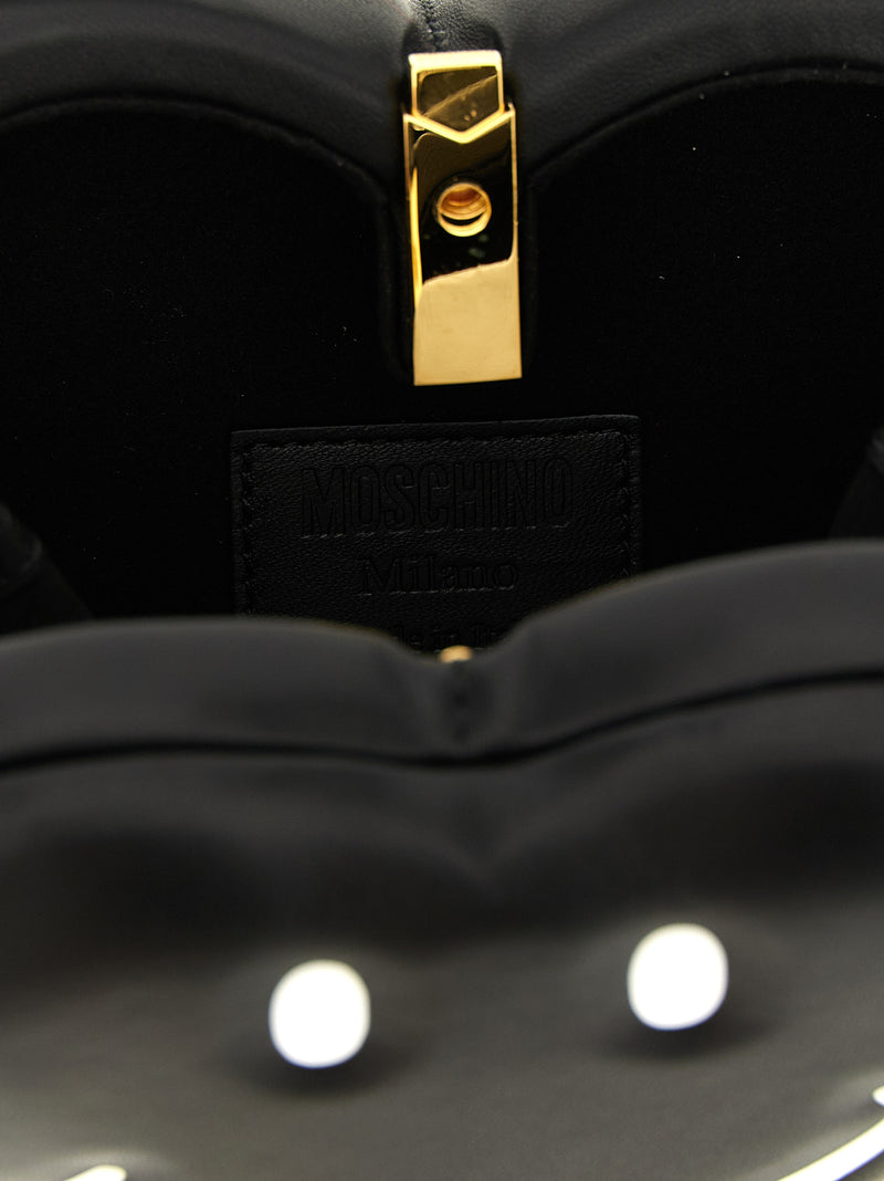 Moschino Love Me Black Polyester Handbag