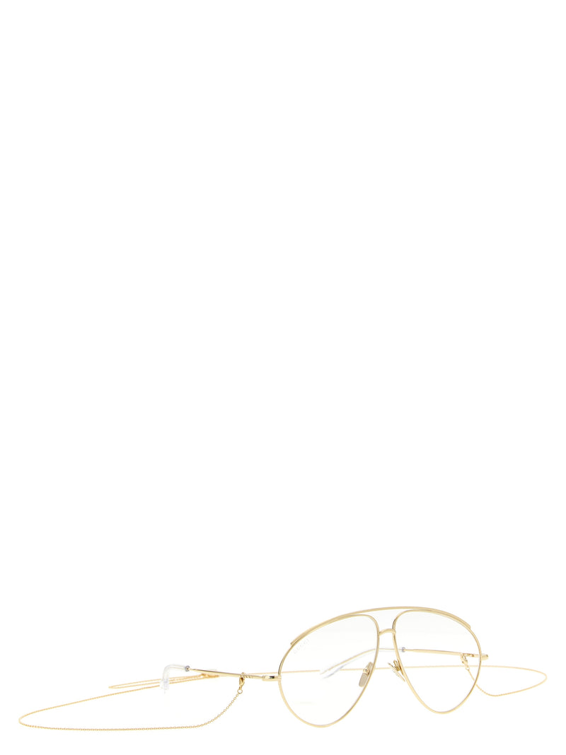 Gucci Gold Polyamide Aviator Sunglasses