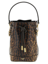 Fendi Mon Tresor Brown Velvet Leather Handbag