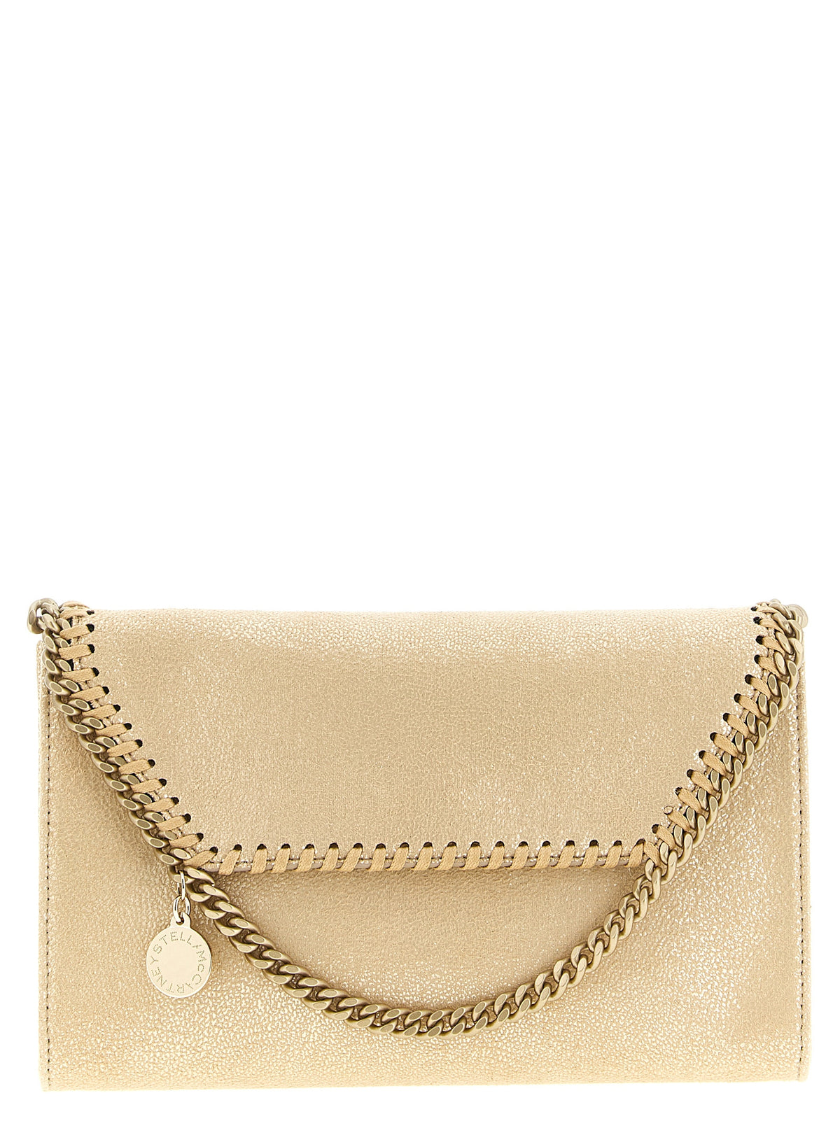 Stella McCartney Gold Shaggy Deer Vegan Cardholder