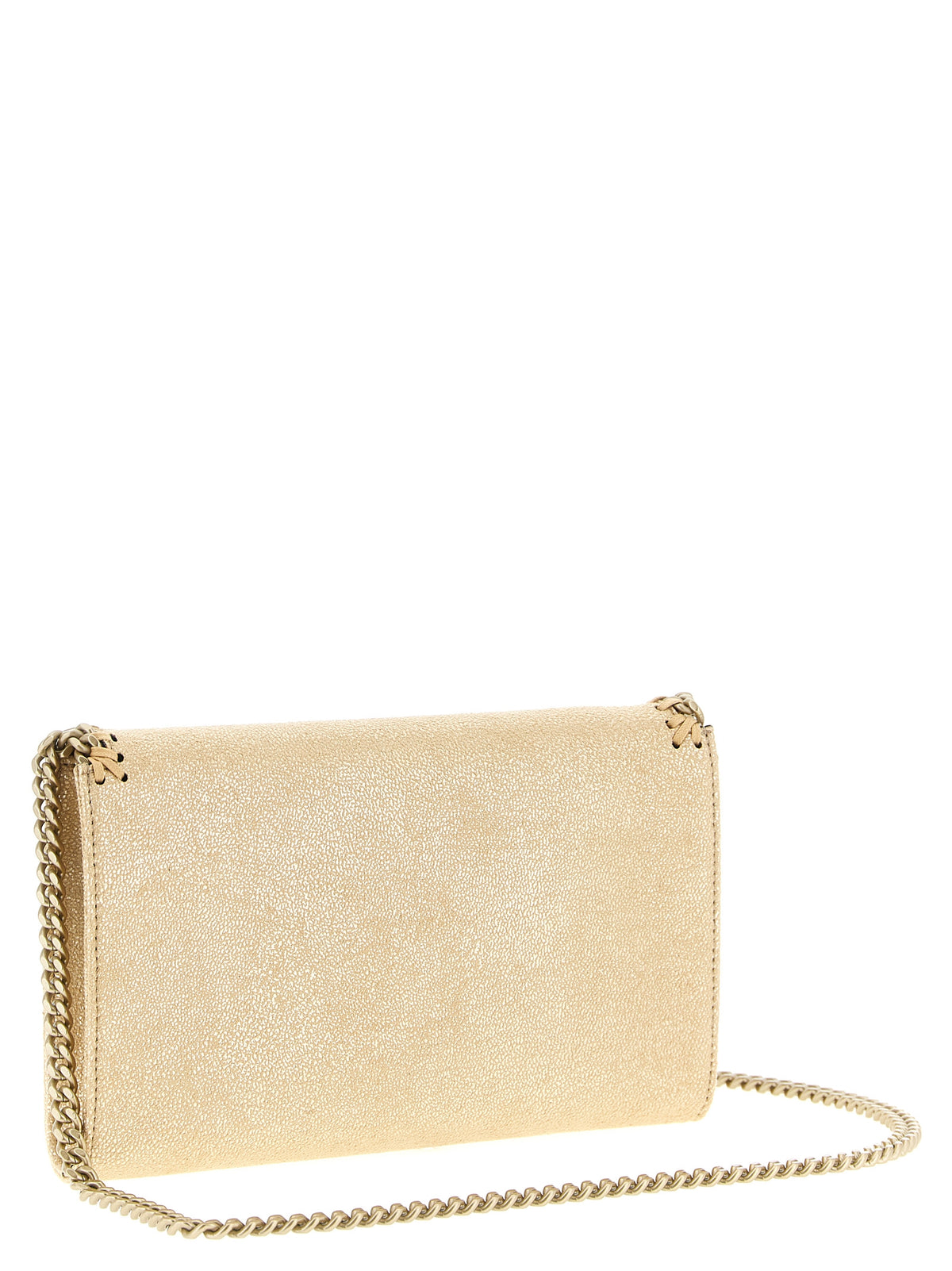 Stella McCartney Gold Shaggy Deer Vegan Cardholder