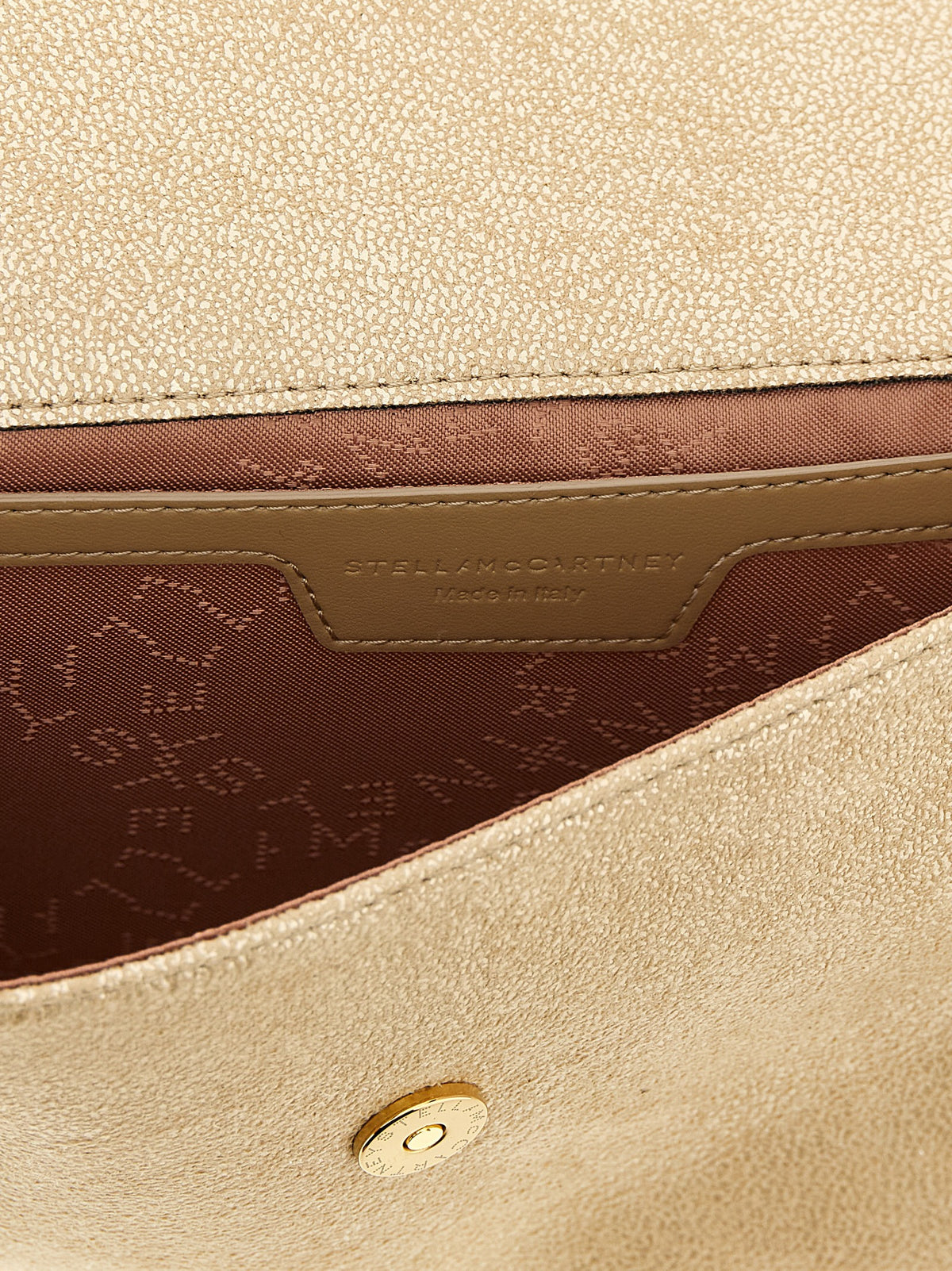 Stella McCartney Gold Shaggy Deer Vegan Cardholder