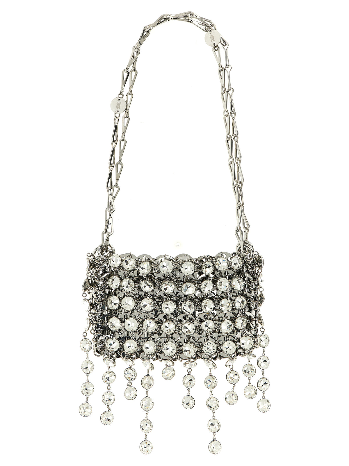 Paco Rabanne 1969 Strass Nano Silver Brass Shoulder Bag