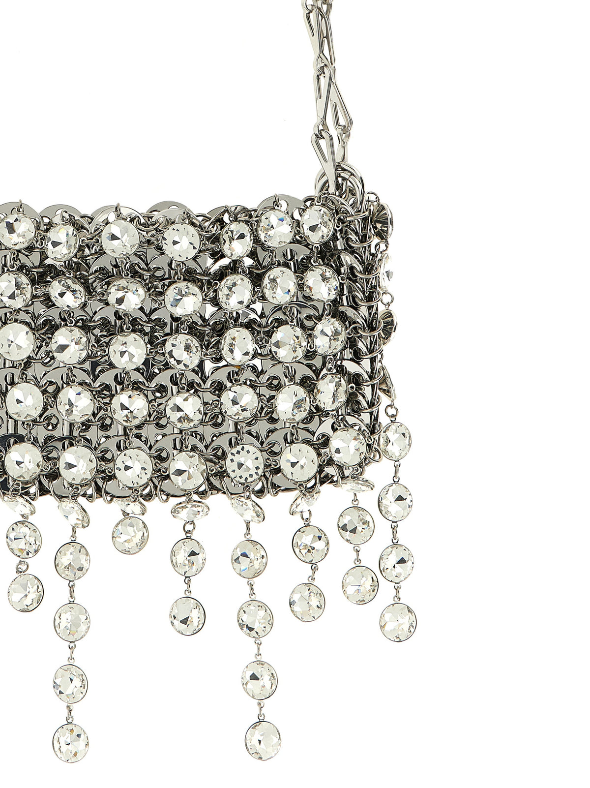 Paco Rabanne 1969 Strass Nano Silver Brass Shoulder Bag