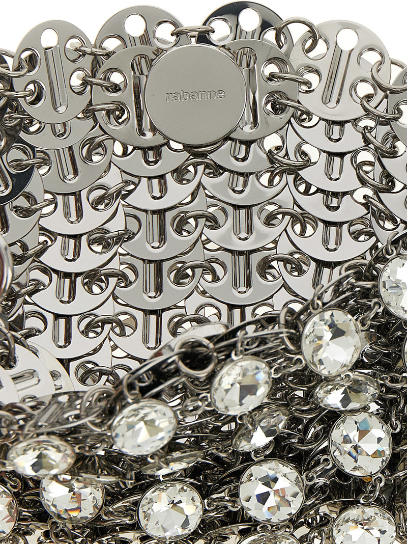 Paco Rabanne 1969 Strass Nano Silver Brass Shoulder Bag