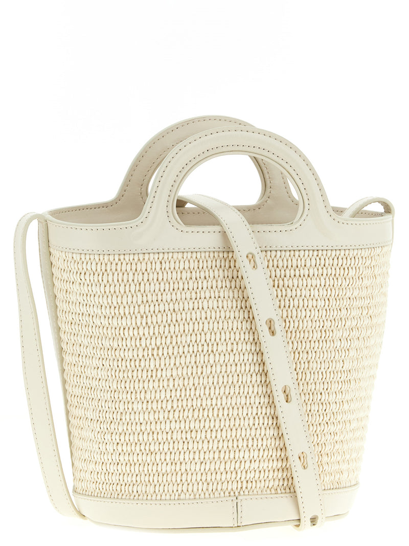 Marni Small ‘Tropicalia’ White Cotton Handbag