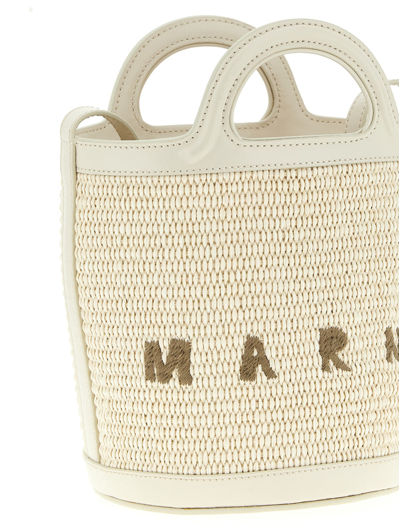 Marni Small ‘Tropicalia’ White Cotton Handbag