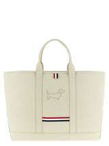 Thom Browne White Calfskin Tote Bag - Tool Tote