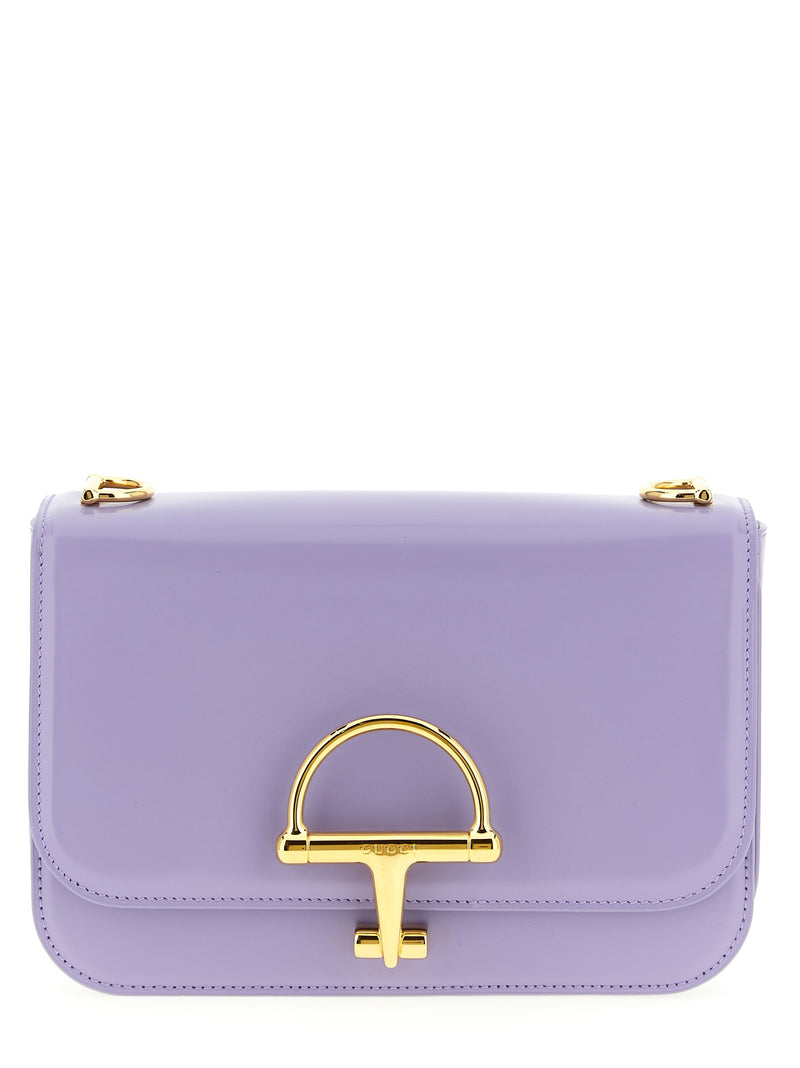 Gucci Purple Calfskin Shoulder Bag - Siena Model