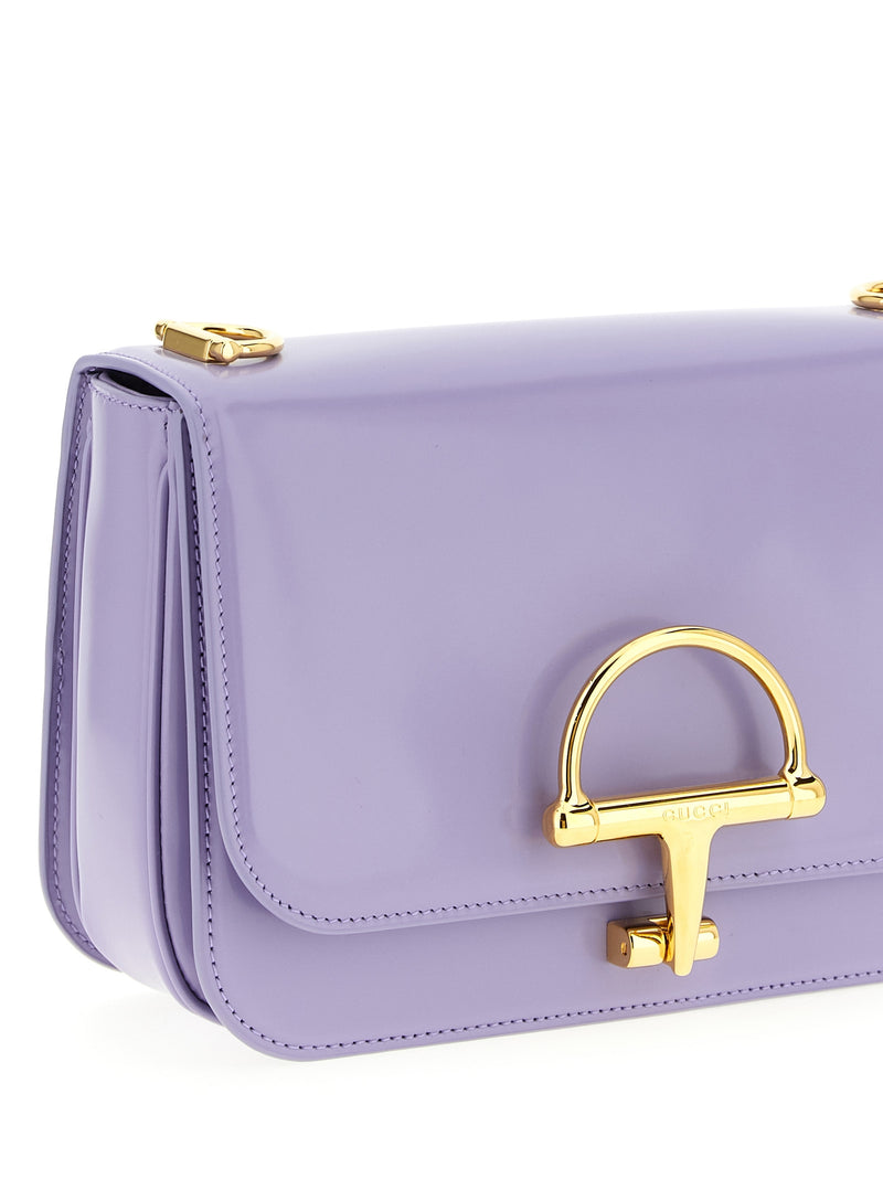 Gucci Purple Calfskin Shoulder Bag - Siena Model