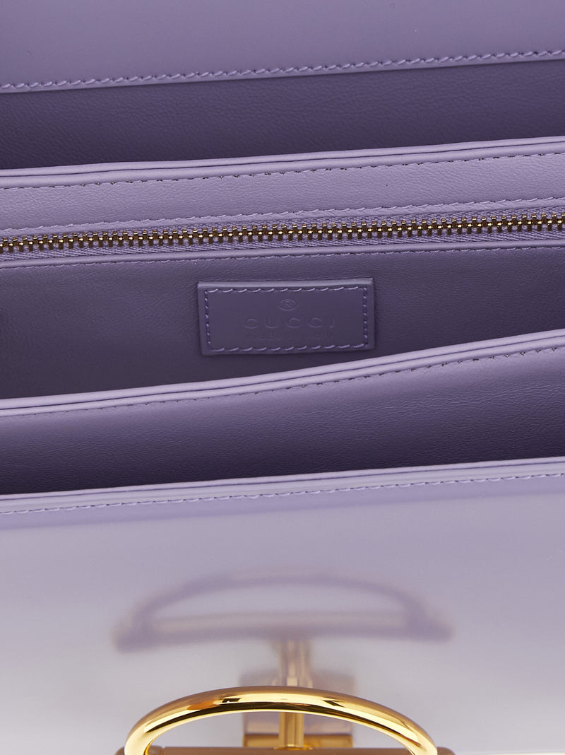 Gucci Purple Calfskin Shoulder Bag - Siena Model