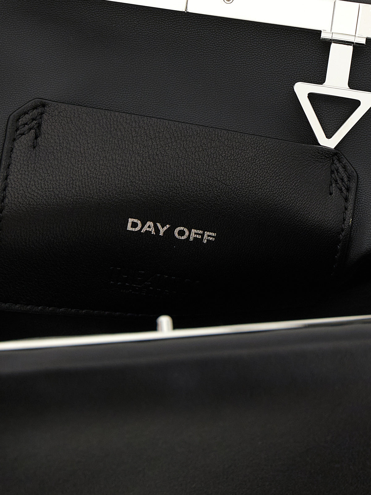 The Attico Black Leather Shoulder Bag - Luxury Italian Design