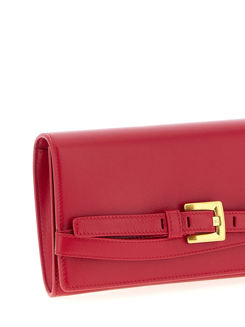 Balmain Fuchsia Calfskin Cardholder - Shuffle Wallet