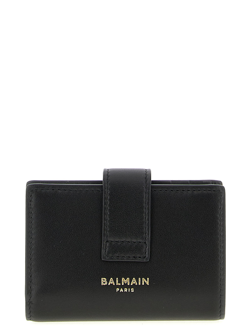 Balmain Pulse Black Lamb Leather Cardholder
