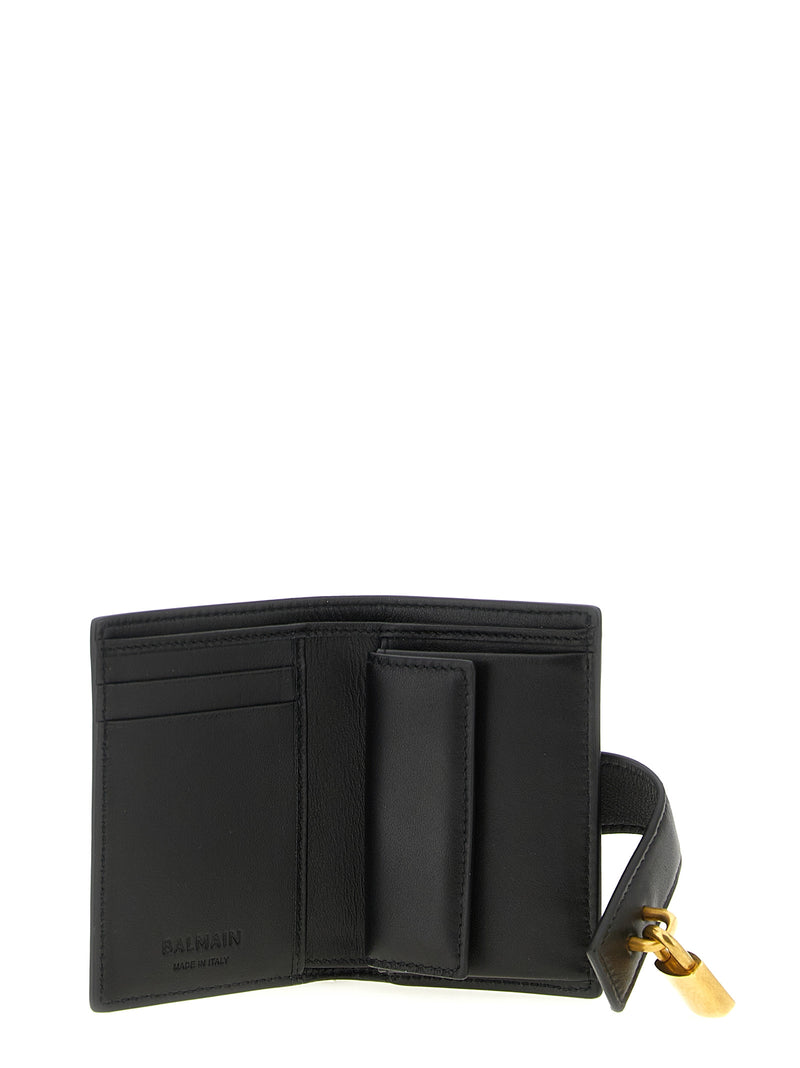 Balmain Pulse Black Lamb Leather Cardholder