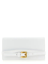 Balmain White Calfskin Cardholder – Stylish & Sophisticated