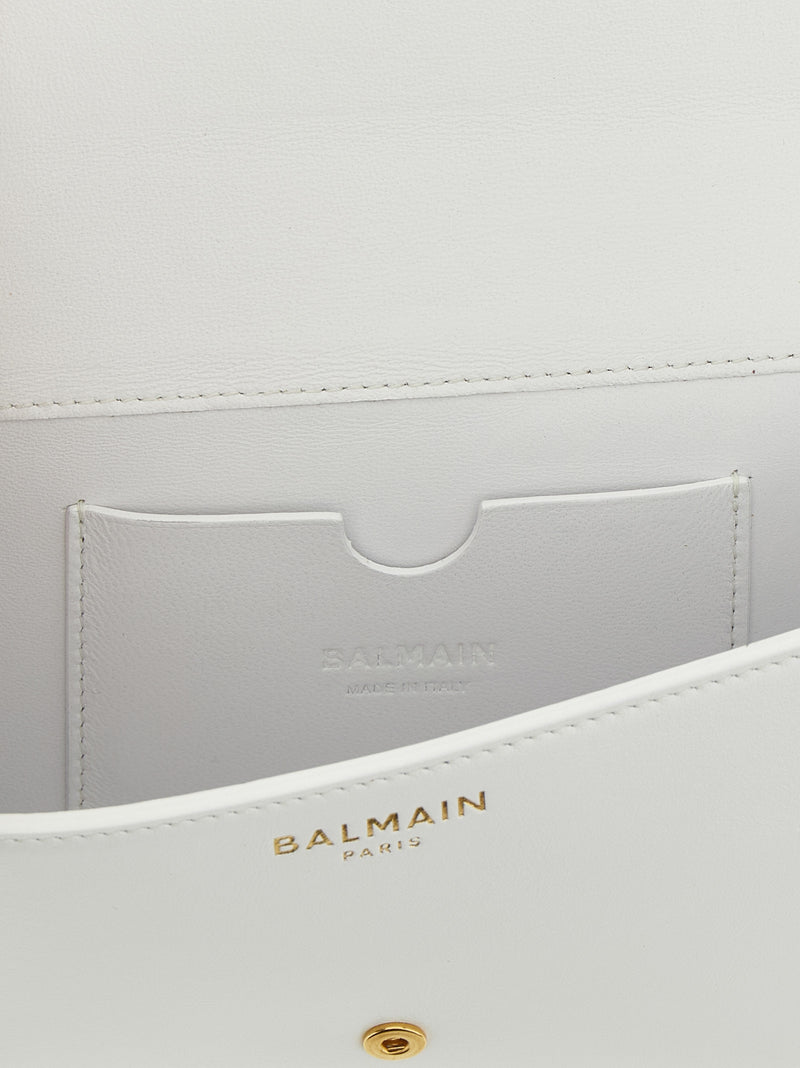 Balmain White Calfskin Cardholder – Stylish & Sophisticated