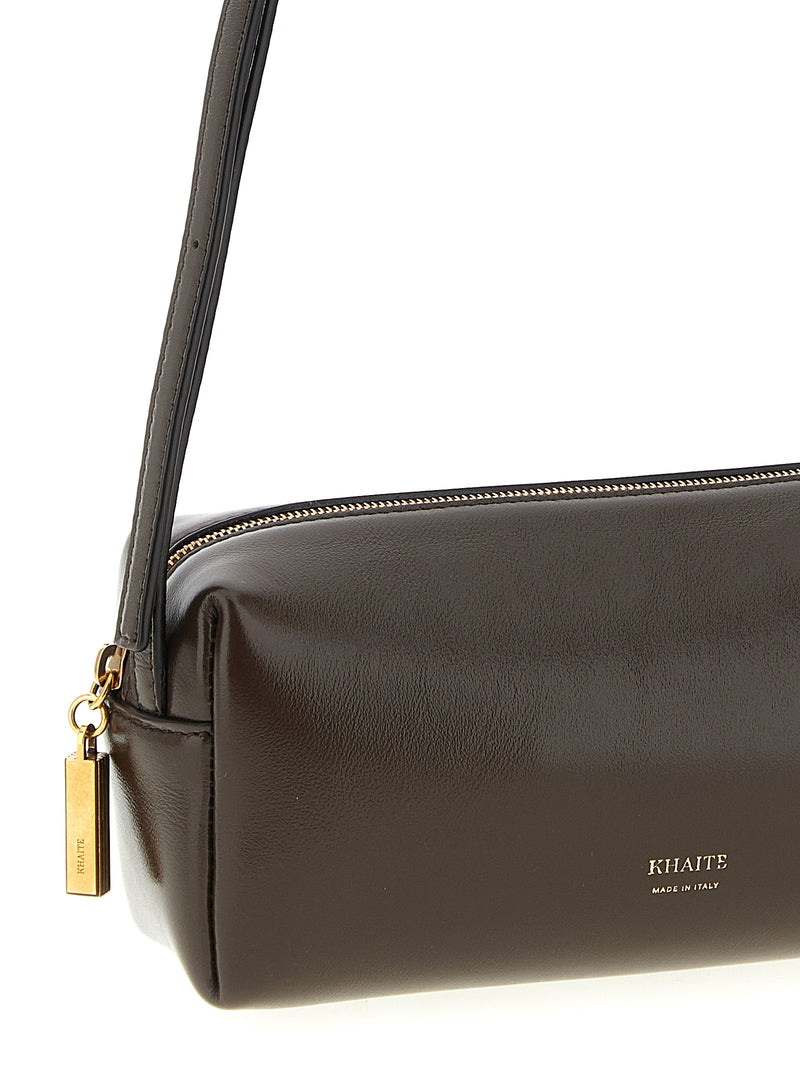 Khaite Brown Calfskin Kye Mini Crossbody Bag