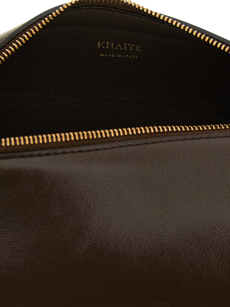Khaite Brown Calfskin Kye Mini Crossbody Bag