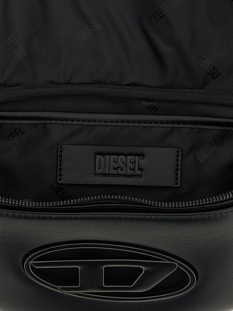 Diesel Holi-D Black Polyurethane Crossbody Bag