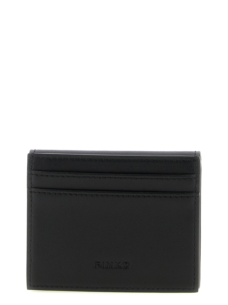 PINKO Black Cowhide Cardholder - Stylish and Functional