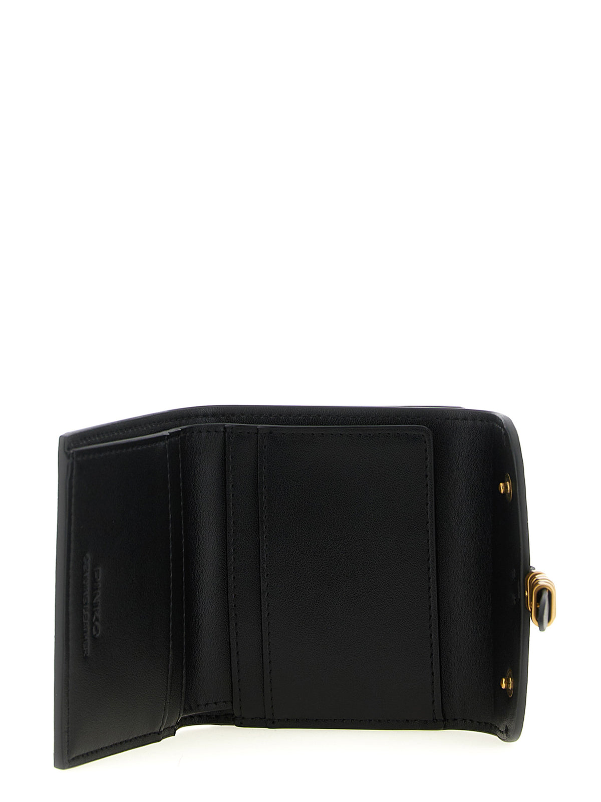 PINKO Black Cowhide Cardholder - Luxury Wallet for Women