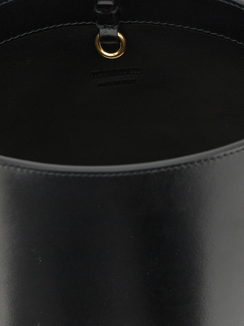Jil Sander Black Calfskin Shoulder Bag - Elegant & Versatile