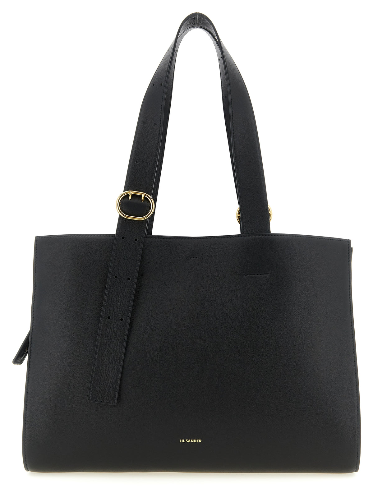 Jil Sander Black Calfskin Tote Bag - Elegant & Durable