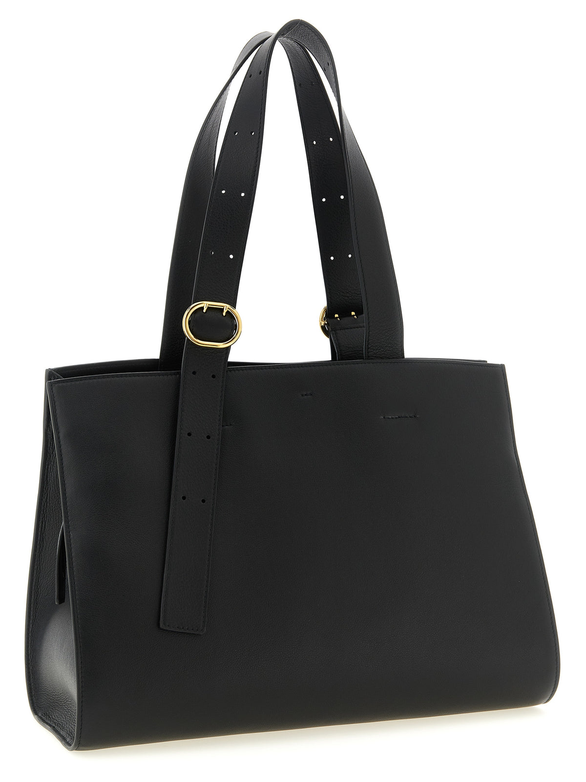 Jil Sander Black Calfskin Tote Bag - Elegant & Durable