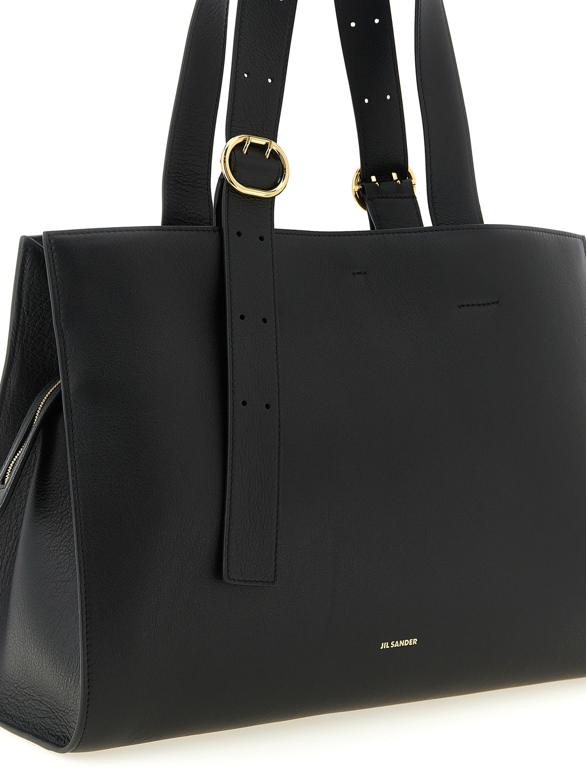 Jil Sander Black Calfskin Tote Bag - Elegant & Durable