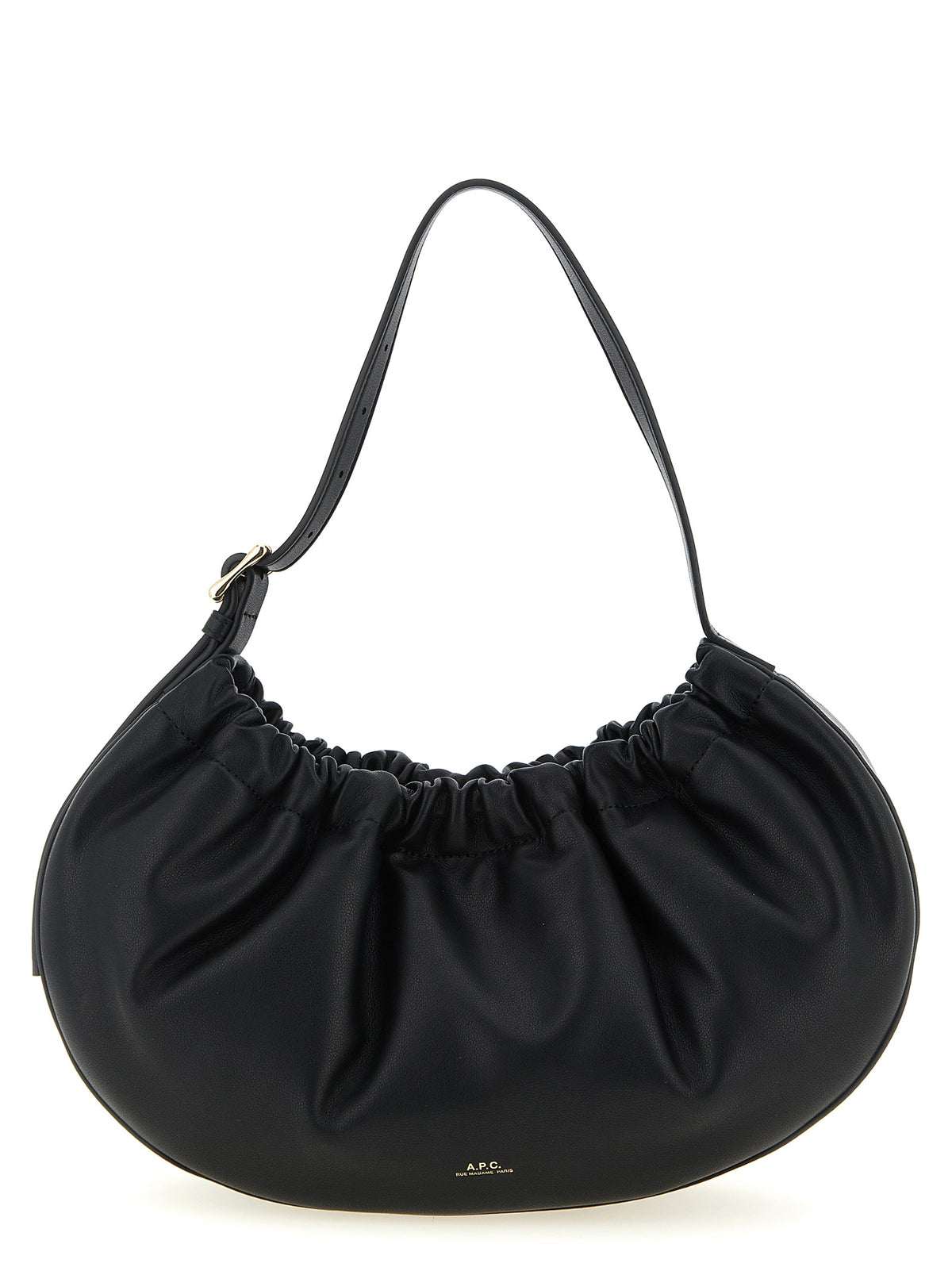 A.P.C. Ninon Hoop Black Shoulder Bag