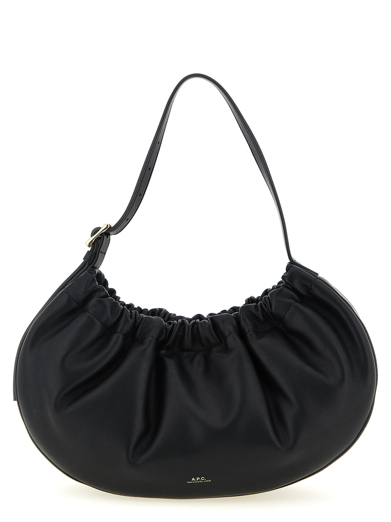 A.P.C. Ninon Hoop Black Shoulder Bag